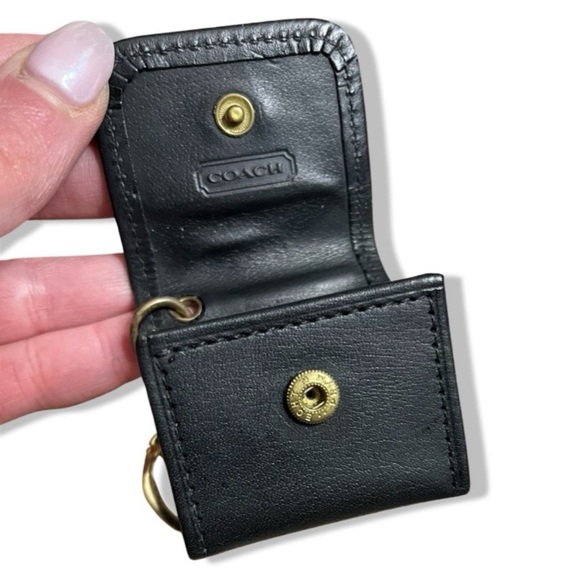 Very Rare HTF Vintage Coach Signature Photo Key Fob Bag Charm | Black | No. 5806 - Picture 11 of 16